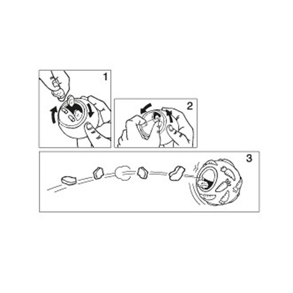 Balle distributrice de friandises pour chats  ø 7.5 cm, bleu - Imagen 3