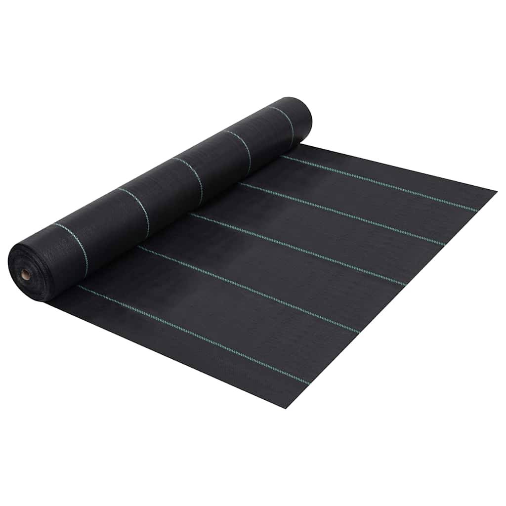 ComfortXL - Toile de Paillage Anti-Mauvaises Herbes en PP Tissé pour Jardin et Potager 1x50 m Noir - ComfortXL Outdoor Living - Image 1