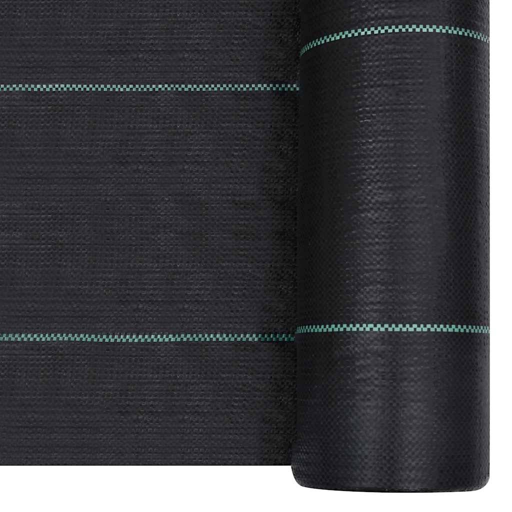 ComfortXL - Toile de Paillage Anti-Mauvaises Herbes en PP Tissé pour Jardin et Potager 1x50 m Noir - ComfortXL Outdoor Living - Image 3