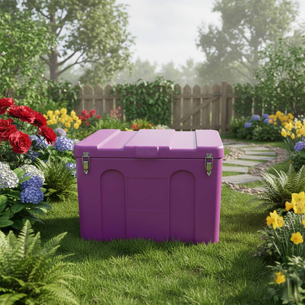 Coffre de rangement 140l- plast'up rotomoulage - Imagen 2
