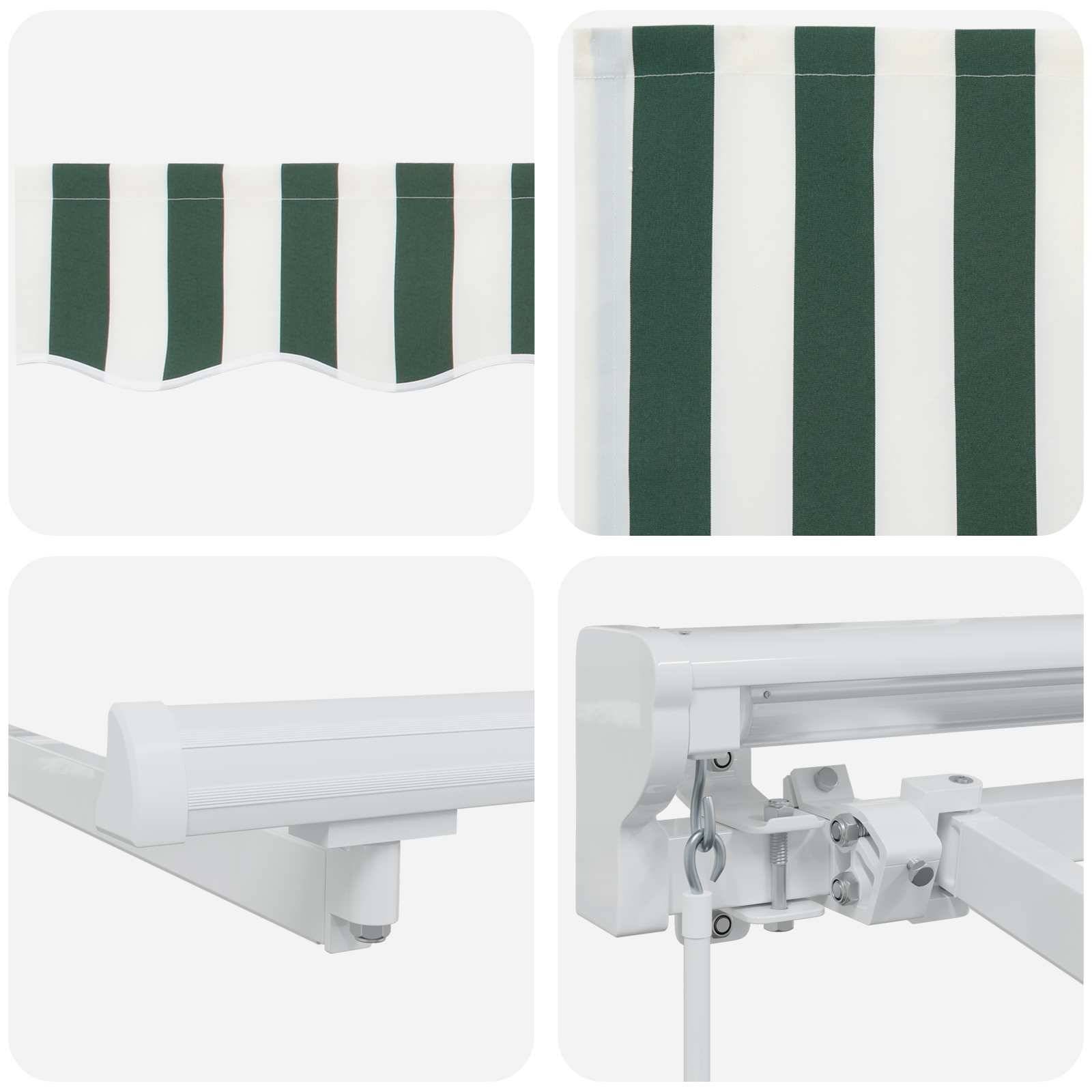 Store manuel avec LED Vert et blanc 2,5 x 2 m - PANGIVO - Imagen 7