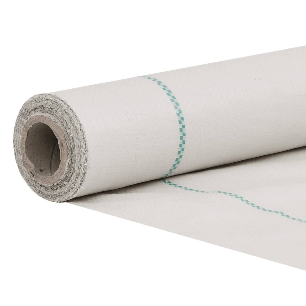 Toile de paillage Polypropylène Jardin Potager Anti-repousse mauvaises herbes 1,5x150m Blanc - ComfortXL Outdoor Living - Image 4