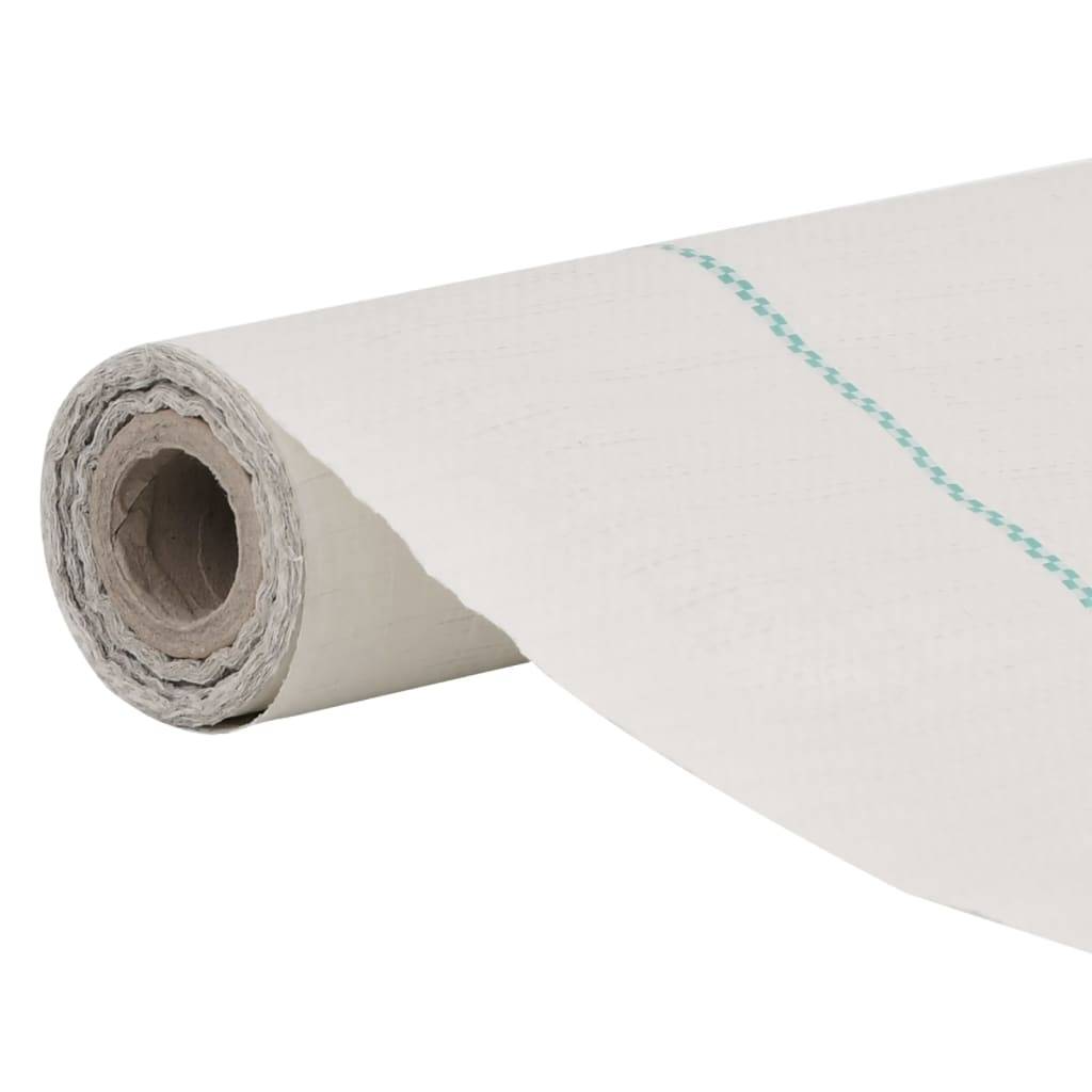 Toile de paillage Polypropylène Jardin Potager Anti-repousse mauvaises herbes 1,5x150m Blanc - ComfortXL Outdoor Living - Image 3