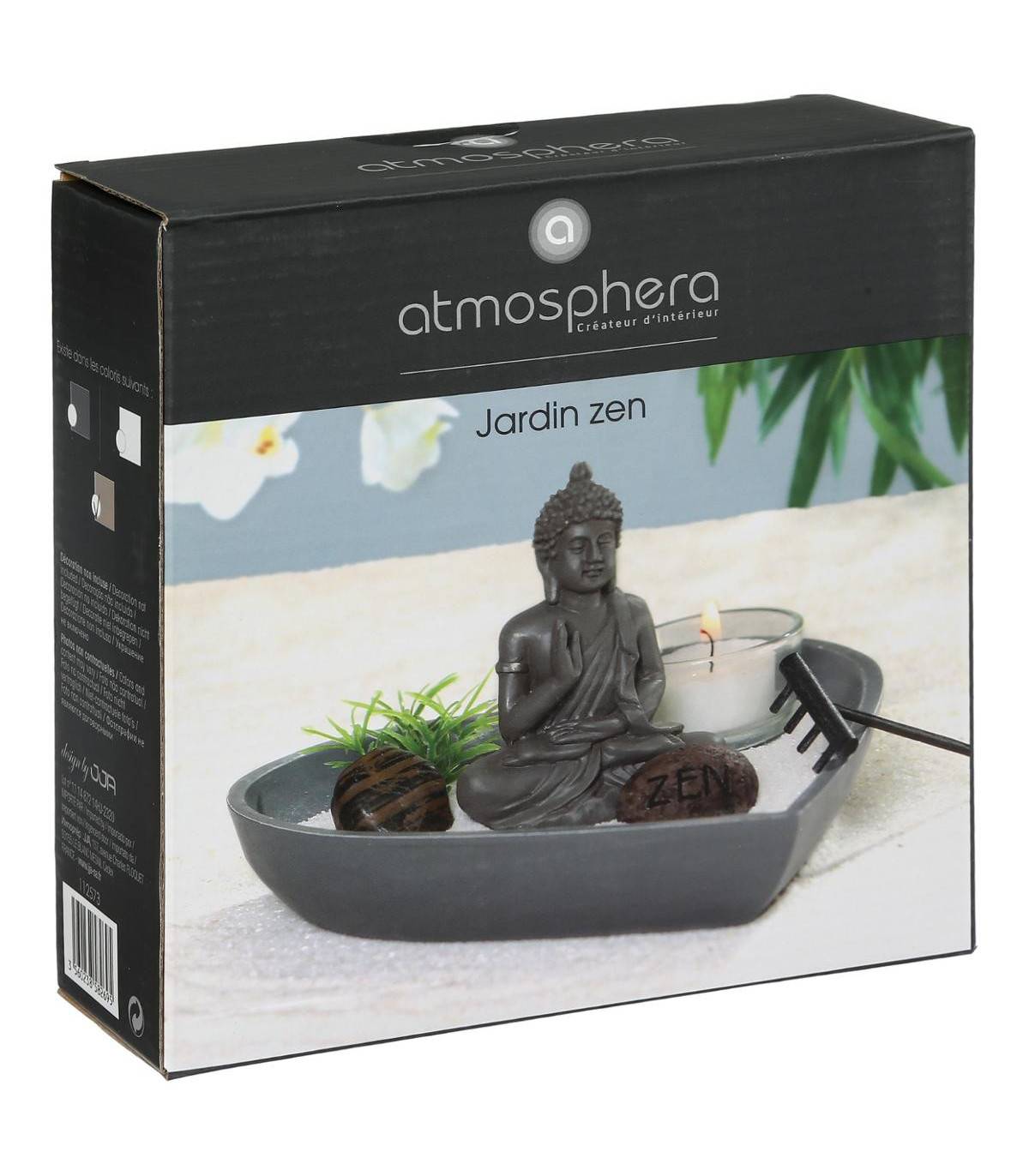 Jardin Zen Coeur Bouddha sur un plateau avec décoration - Imagen 2