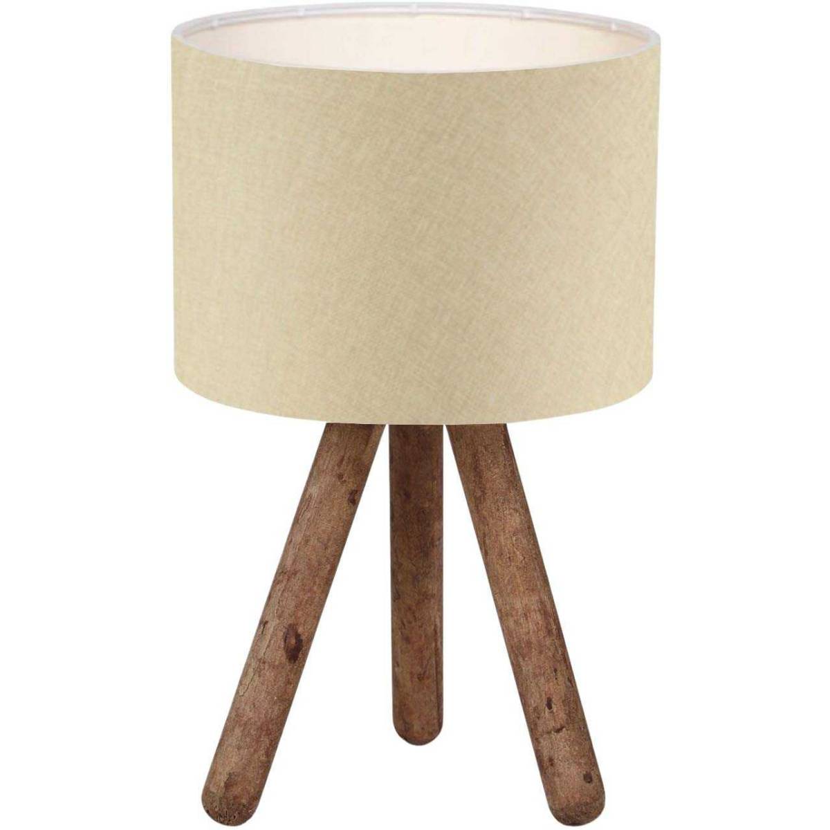 Hanah Home - Lampe à poser en bois et tissu Carla - Imagen 1