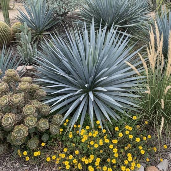 Yucca filamentosa French Flag® 'yuccaam1' à fleurs Blanche - feuillage Persistant - Pot de 4L - 20/40 cm- hauteur à maturité De 1,00 m à 1,50 m - Image 5