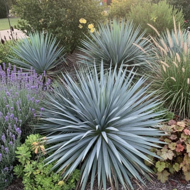 Yucca filamentosa French Flag® 'yuccaam1' à fleurs Blanche - feuillage Persistant - Pot de 4L - 20/40 cm-  hauteur à maturité De 1,00 m à 1,50 m - Image 3