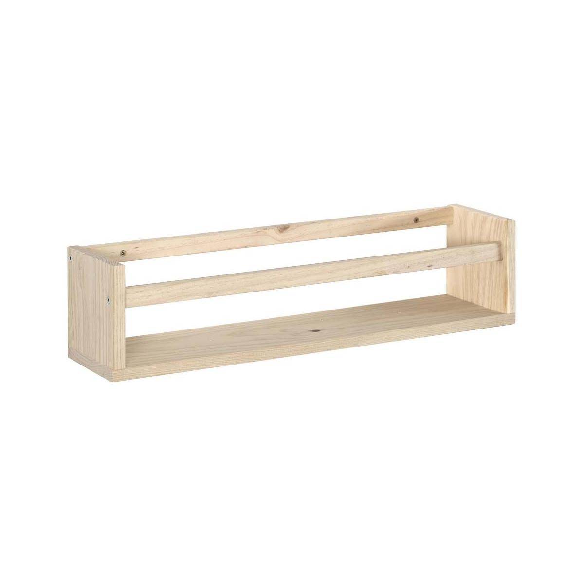 Étagère avec barre centrale en pin Kit Line 60 cm - Imagen 1