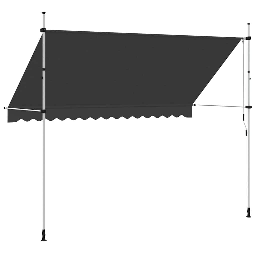 Vidaxl - Auvent manuel rétractable 350 cm Anthracite vidaXL 143691 - Imagen 5