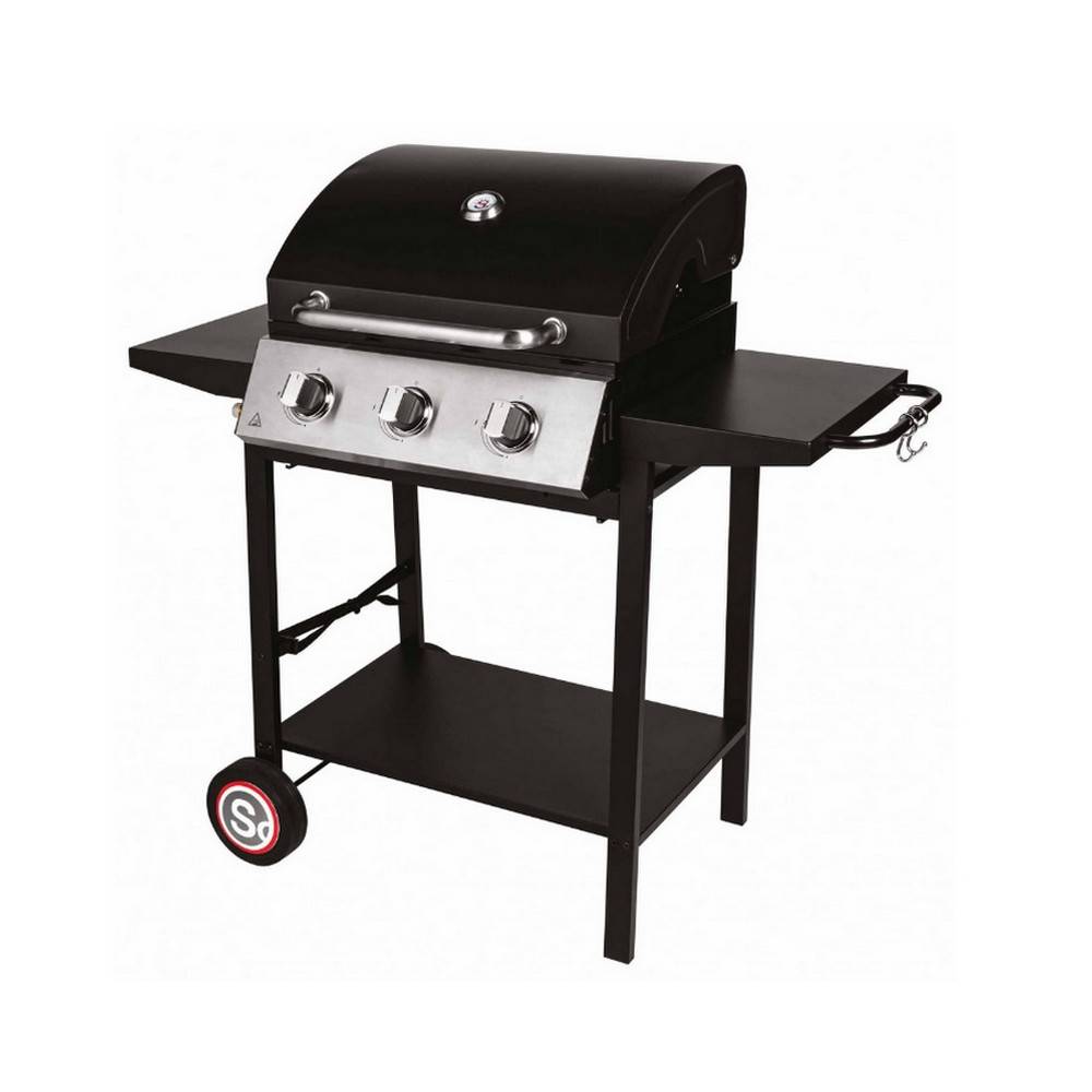 Somagic - Barbecue gaz 3 feux 10.5kw noir 335541 Somagic - Image 2