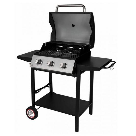 Somagic - Barbecue gaz 3 feux 10.5kw noir 335541 Somagic - Image 1