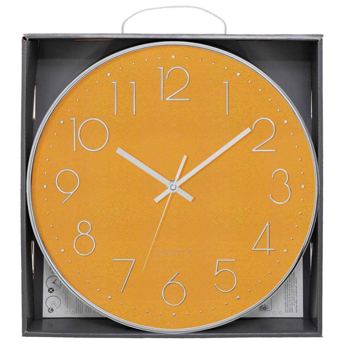 Atmosphera - Horloge 3D "Laure" silver D30cm - Atmosphera Créateur d'intérieur - Imagen 3