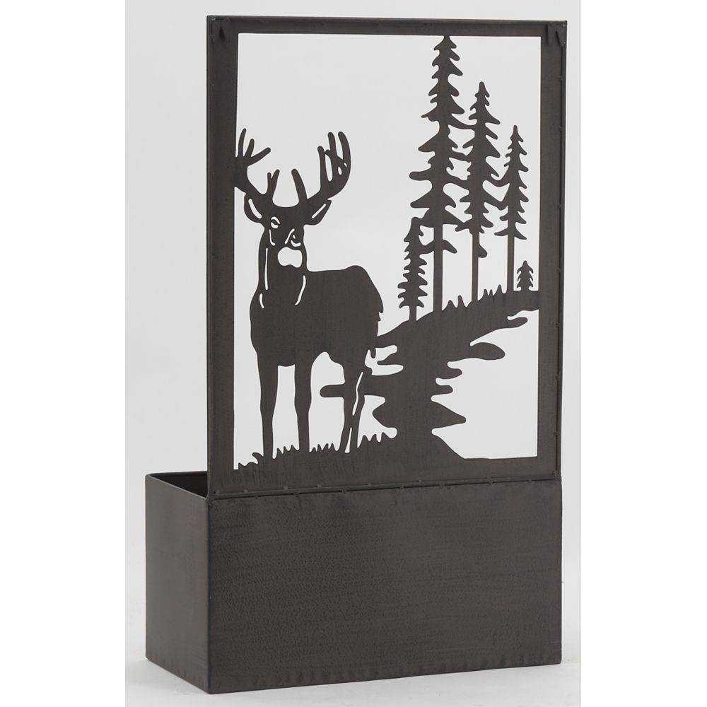 Aubry Gaspard - Jardinière en métal avec Treillis Cerf - Imagen 4