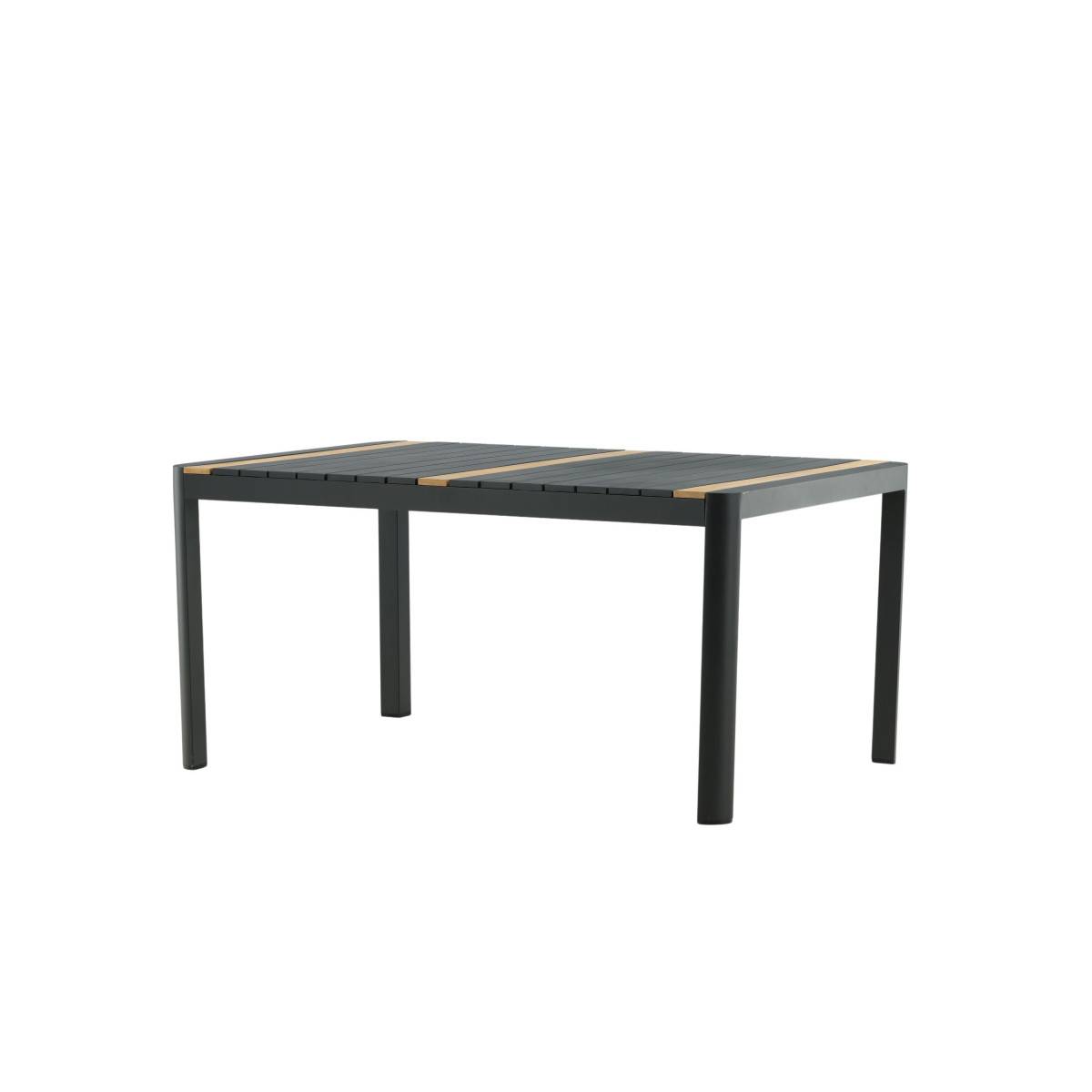 Table de Jardin en Teck "Togo" 150cm Noir - Image 5
