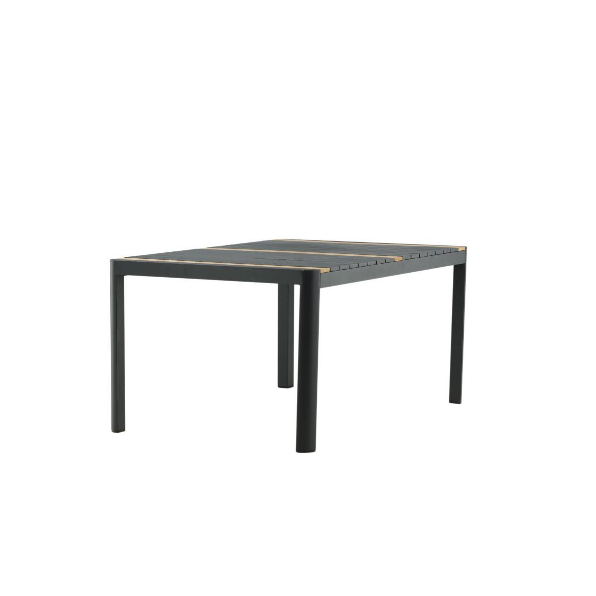 Table de Jardin en Teck "Togo" 150cm Noir - Image 3