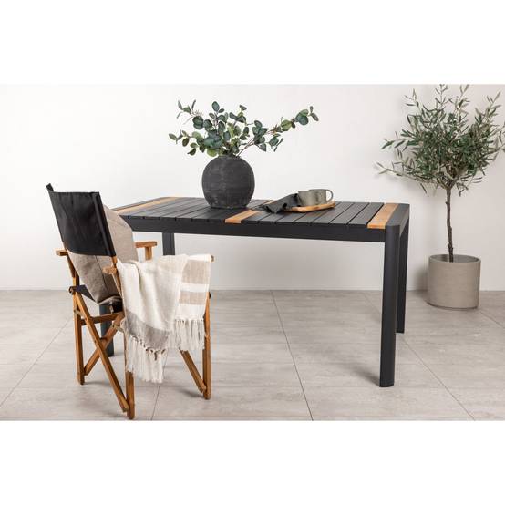 Table de Jardin en Teck "Togo" 150cm Noir - Image 7