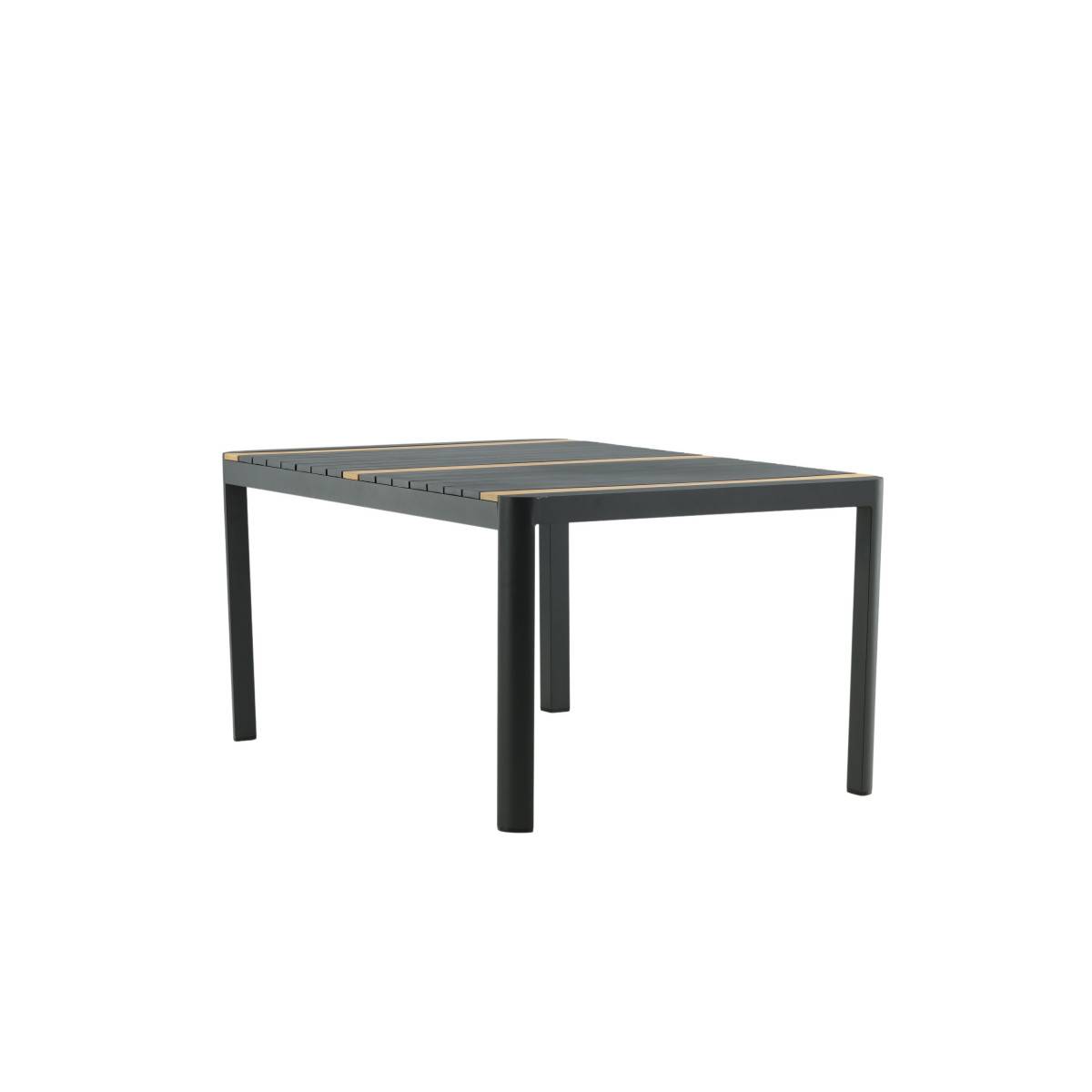 Table de Jardin en Teck "Togo" 150cm Noir - Image 6