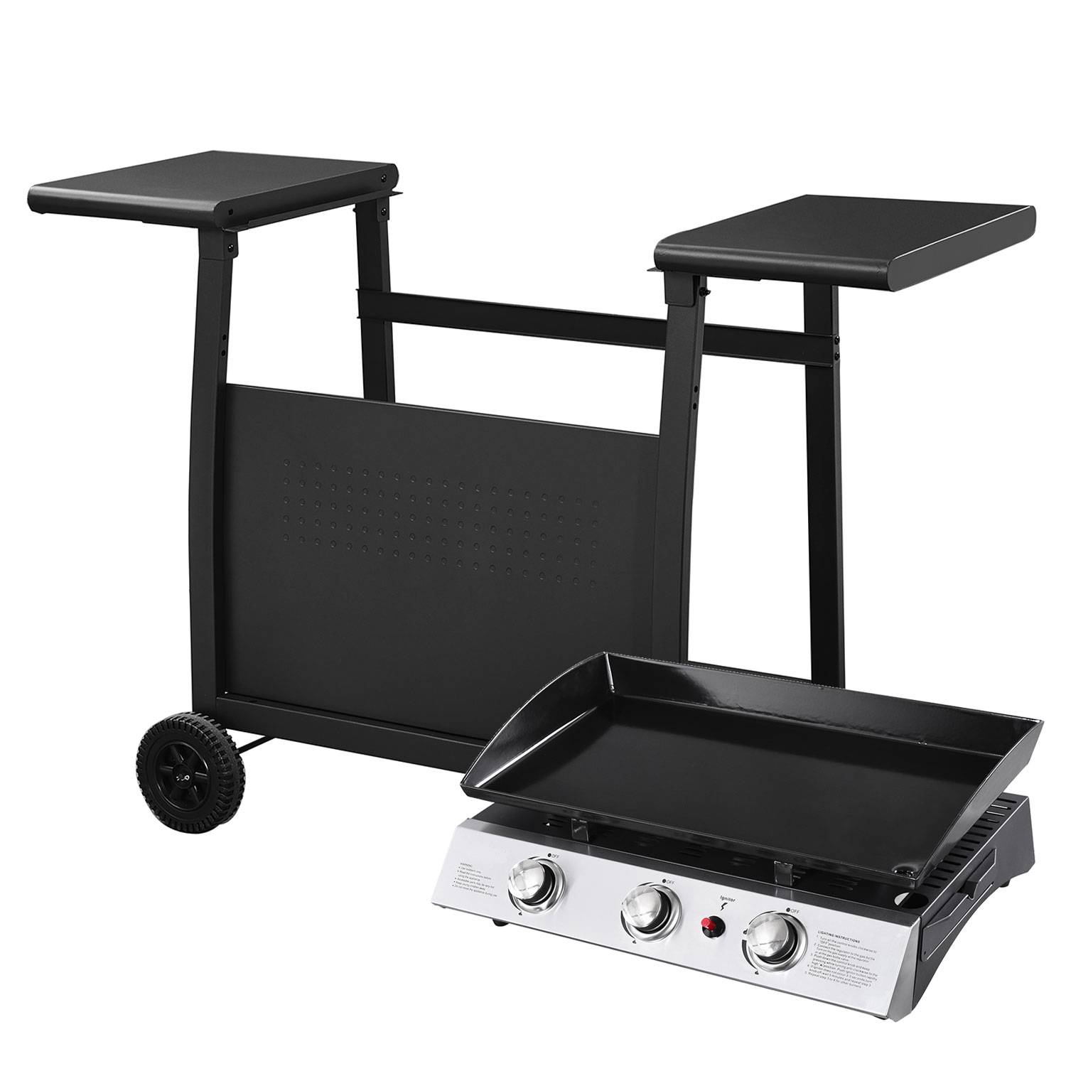 Happy Garden - Plancha au gaz SÉVILLE - 3 brûleurs 7,5kW + chariot - HAPPY GARDEN - Imagen 2