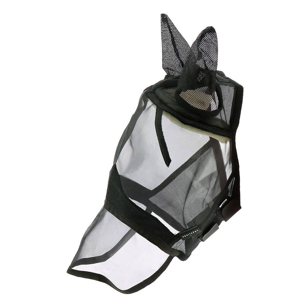 Masque anti-mouches 'Confort' noir pour pur-sang EQUITHEME - Imagen 1