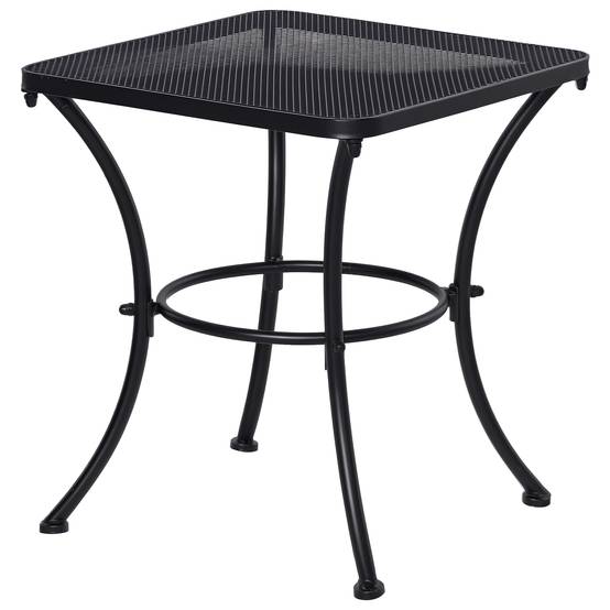 Table basse de jardin métal noir 45 x 45 x 50 cm - PANGIVO - Image 1