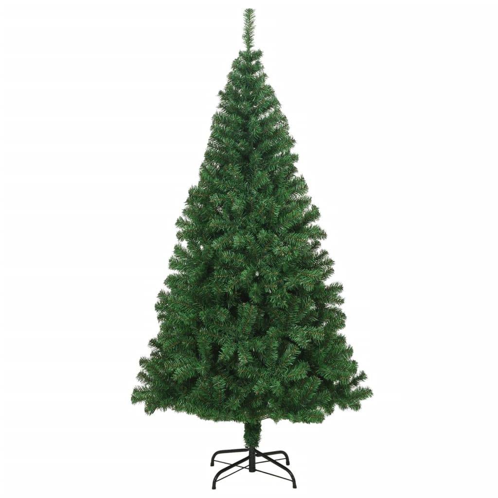 Maison Chic - Arbre de Noël, Sapin de Noël artificiel avec branches épaisses vert 210 cm PVC u128q - Image 1