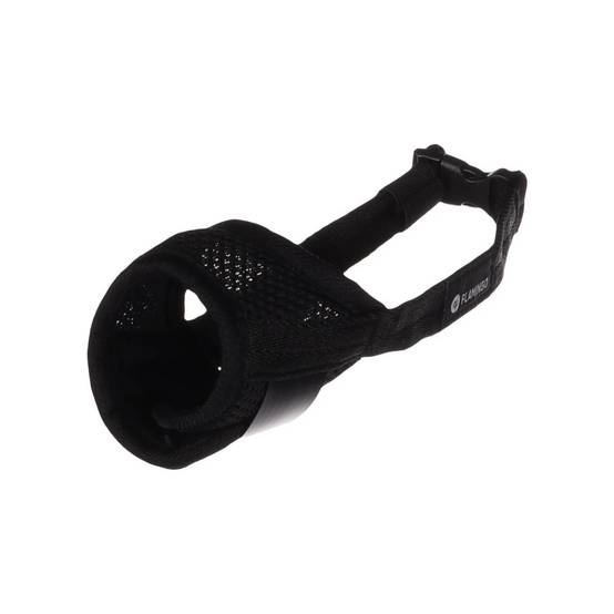 Muselière noir en nylon doux taille xs pour chien - Imagen 1