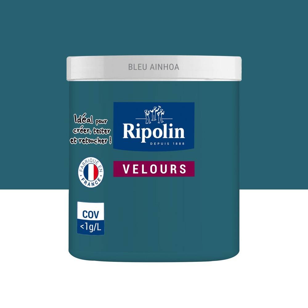 Ripolin - Testeur peinture bleu ainhoa velours Interieur RIPOLIN 75 ml - Image 1