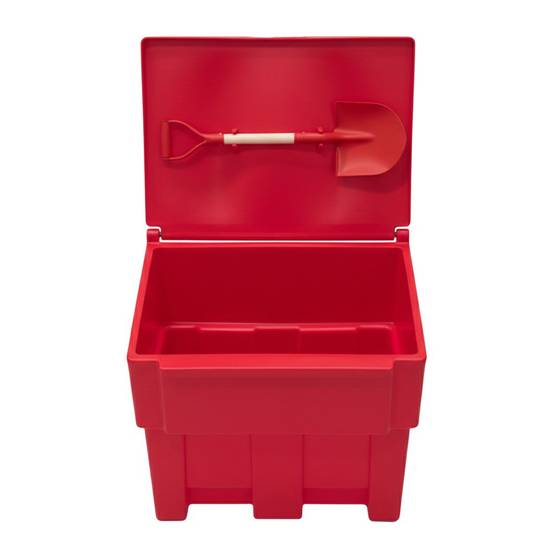Bac à sable incendie/ à sel de déneigement 300l+pelle-plast'up rotomoulage - Image 1