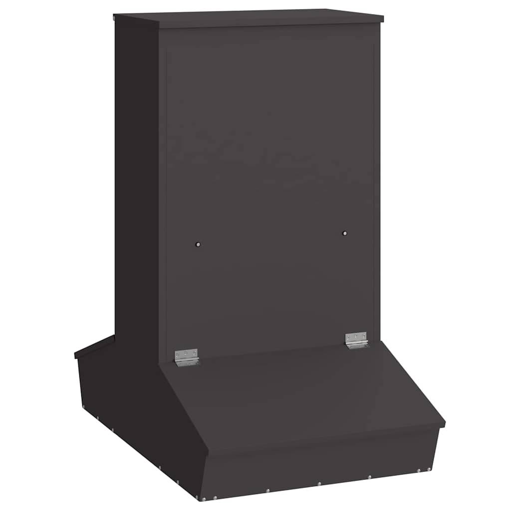 Grand Nourrisseur Porcs Acier 20kg Haute Résistance Noir - ComfortXL Outdoor Living - Image 2