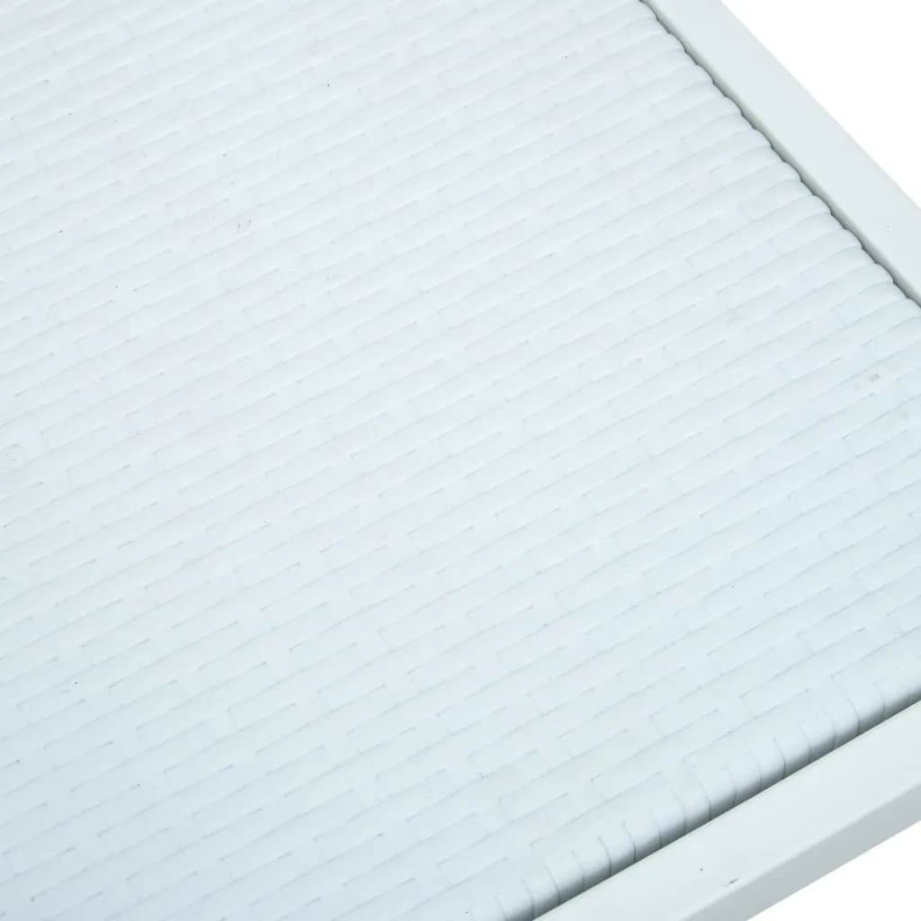 ComfortXL - Salon de Jardin 4P 140cm Plastique Aspect Rotin et Acier Blanc – ComfortXL Outdoor Living - Image 8