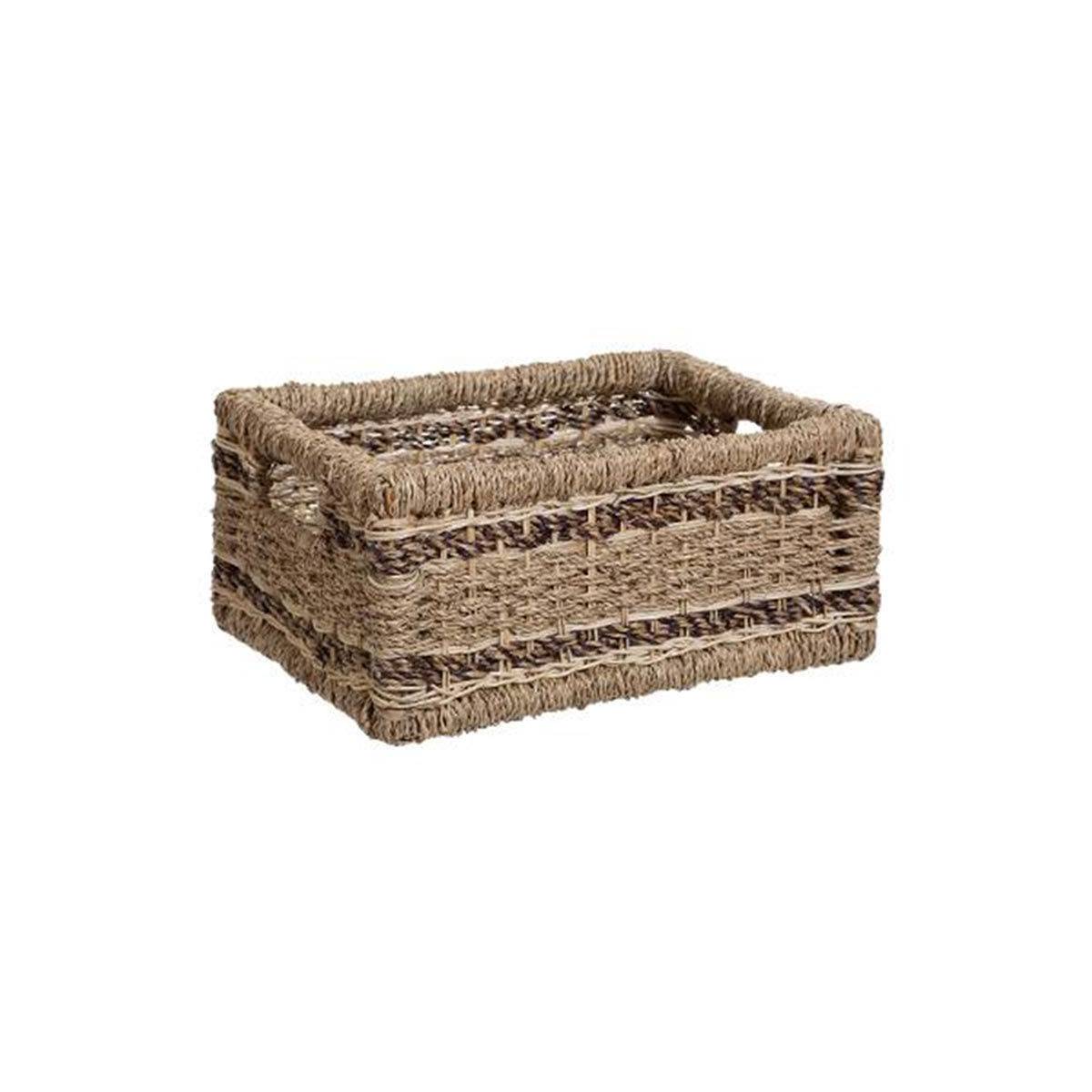 Set de 5 Paniers de rangement en Seagrass Beige et Marron - Imagen 9