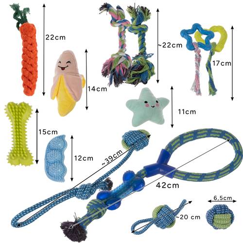 ensemble objet à mâcher pour chien, remorqueur - 25384 - Image 2