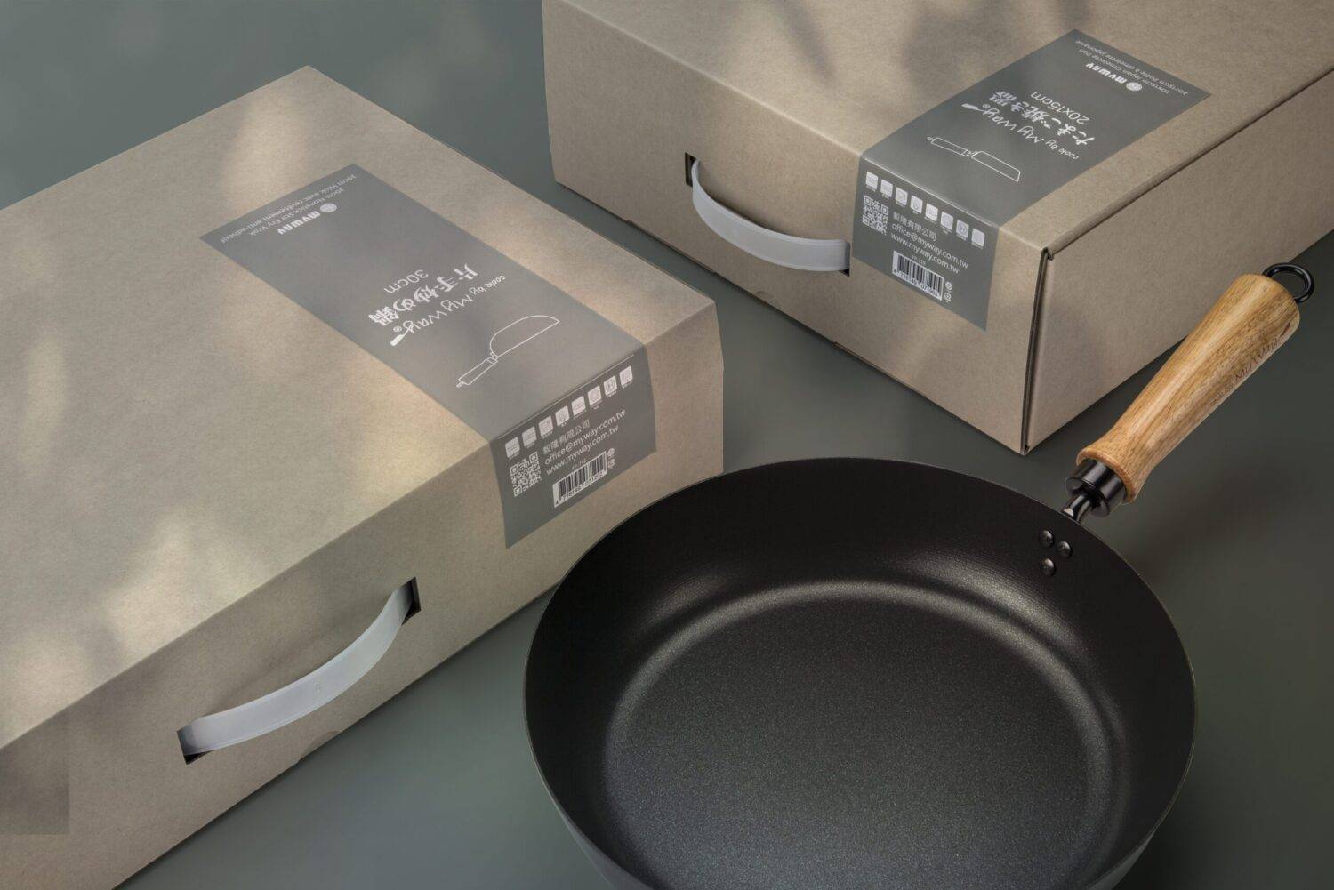 Poêle avec revêtement antiadhésif - 26 cm - En acier carbone - Compatible toutes plaques de cuisson - Myway - Imagen 4