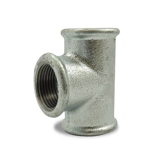 Té égal 90° galvanisé femelle femelle femelle en fonte malléable - 1/4'' - Image 1