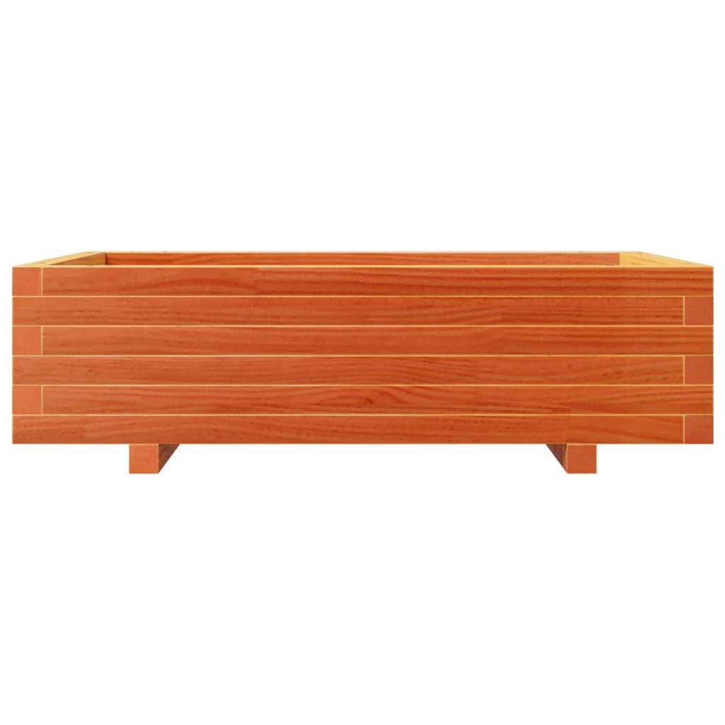 Jardinière | Pot de fleurs | Cache-pot | Bac à fleurs cire marron 90x60x26,5 cm bois de pin massif - Image 5