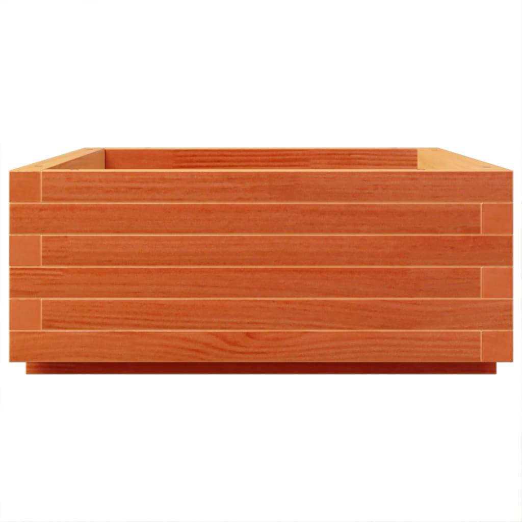 Jardinière | Pot de fleurs | Cache-pot | Bac à fleurs cire marron 90x60x26,5 cm bois de pin massif - Image 6