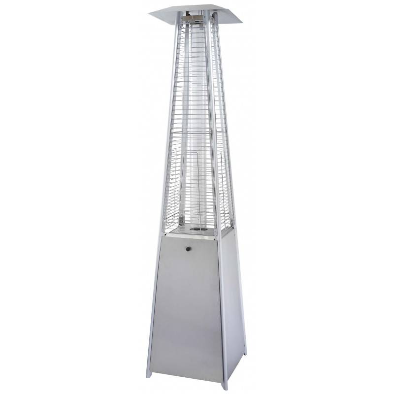 Favex - Chauffage extérieur gaz 13 kW pyramide Silver avec housse de protection - Favex