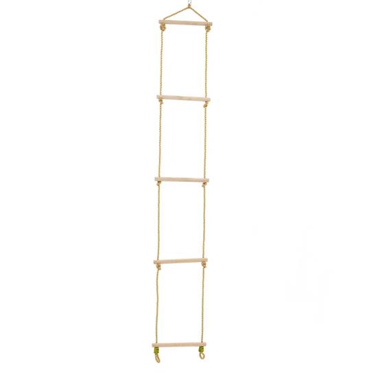 Portique BALANDIER 2 balançoires - échelle corde - kit d'ancrage - bois FSC® h224 cm - Image 4