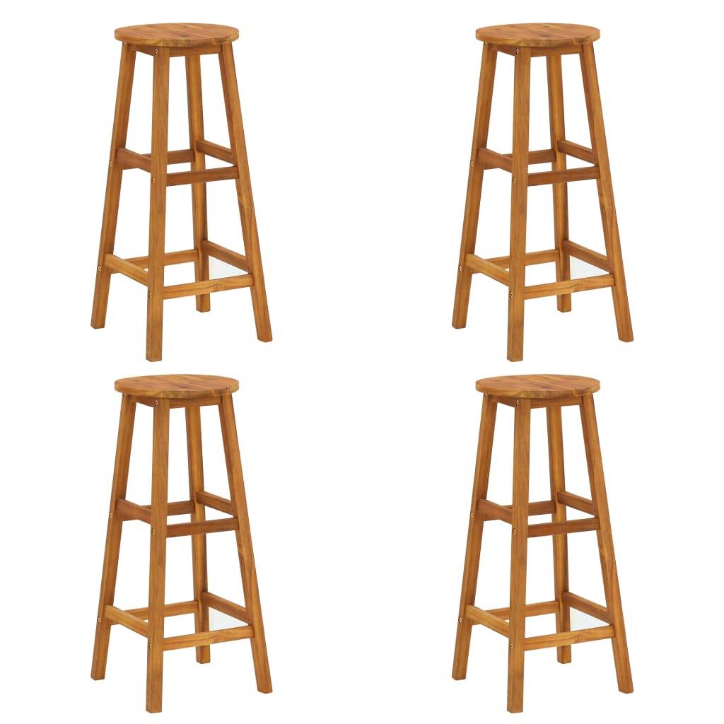 Helloshop26 - Ensemble de bar de jardin 5 pièces bois d'acacia solide - Imagen 4