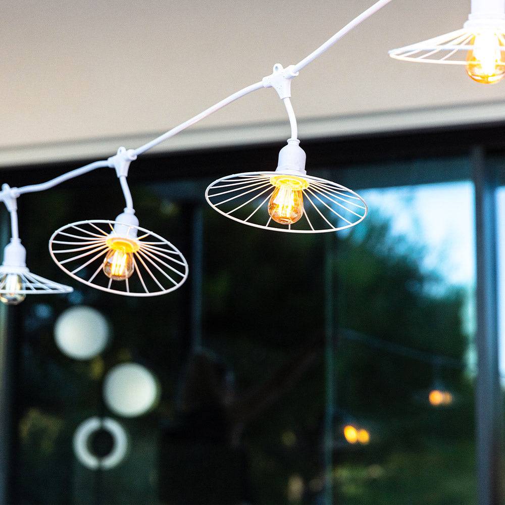 Lumisky - Guirlande CHIC CAGE Blanc 10 ampoules E27 6M - Imagen 3
