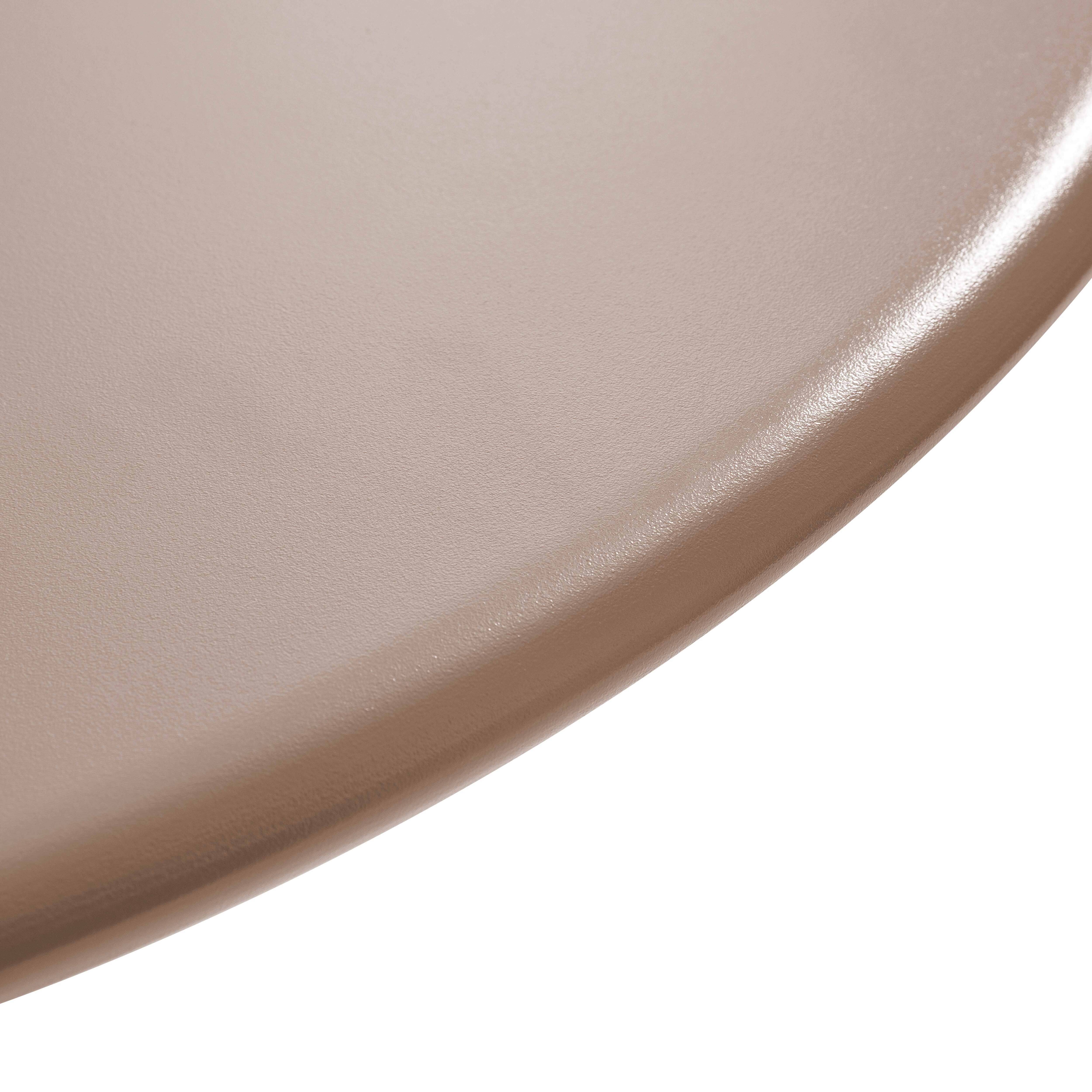 Oviala - Table de jardin ronde bistrot avec plateau rabattable 70 cm taupe Palavas - Oviala - Image 6