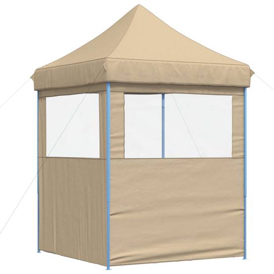 ComfortXL - Tente de réception tissu Oxford jardin pliable anti UV 200x200x306cm Beige - ComfortXL Outdoor Living - Image 6