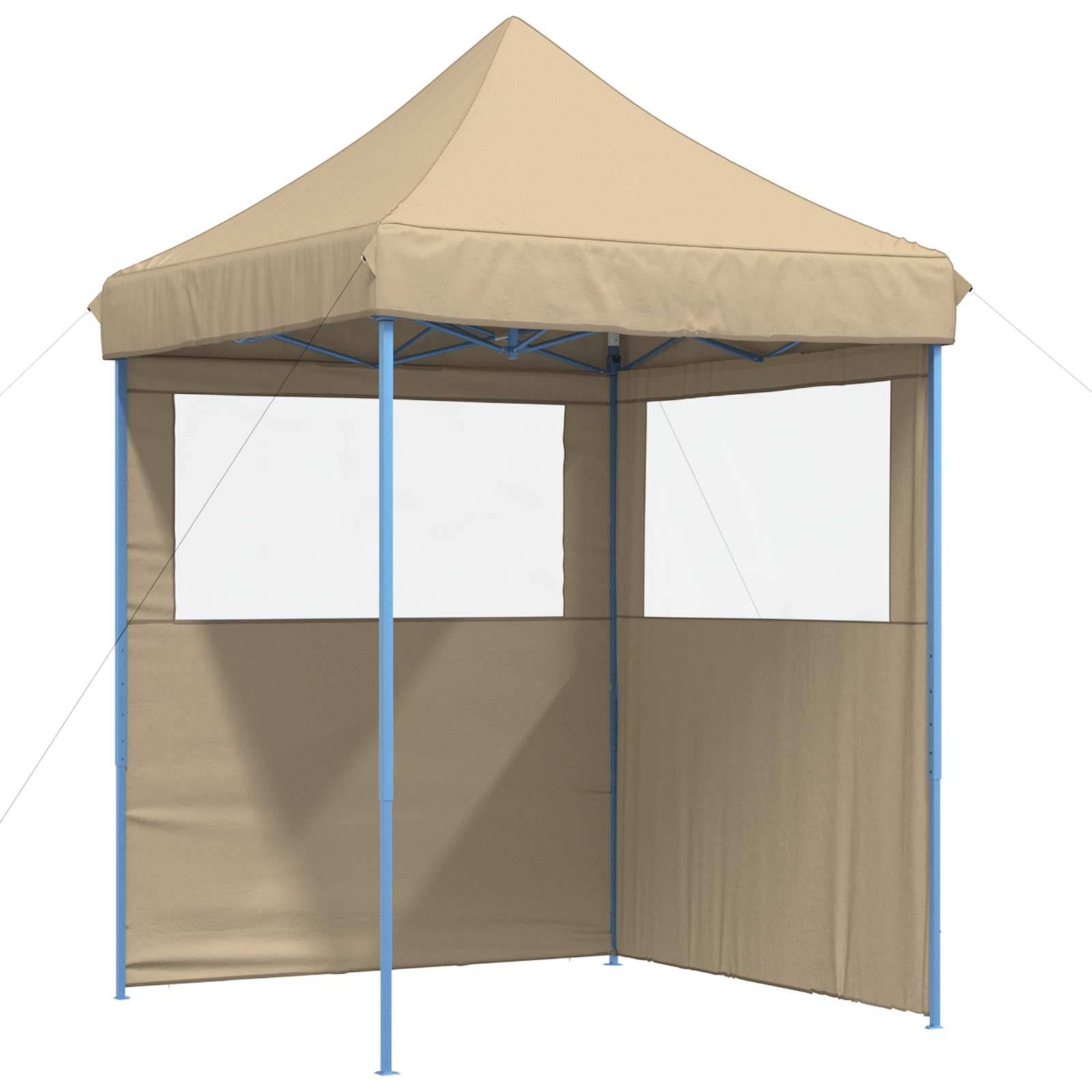 ComfortXL - Tente de réception tissu Oxford jardin pliable anti UV 200x200x306cm Beige - ComfortXL Outdoor Living - Image 2