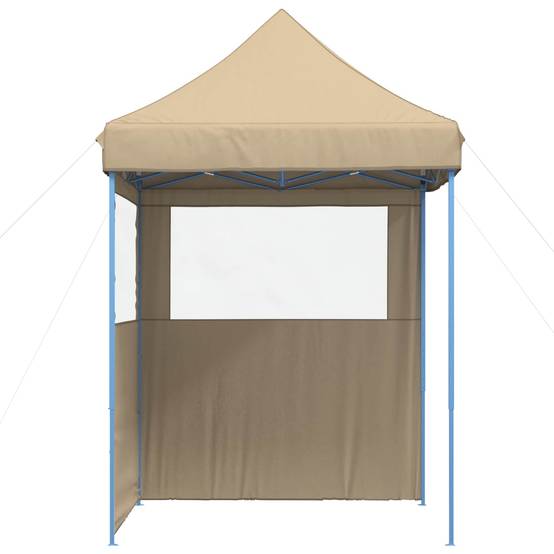 ComfortXL - Tente de réception tissu Oxford jardin pliable anti UV 200x200x306cm Beige - ComfortXL Outdoor Living - Image 5