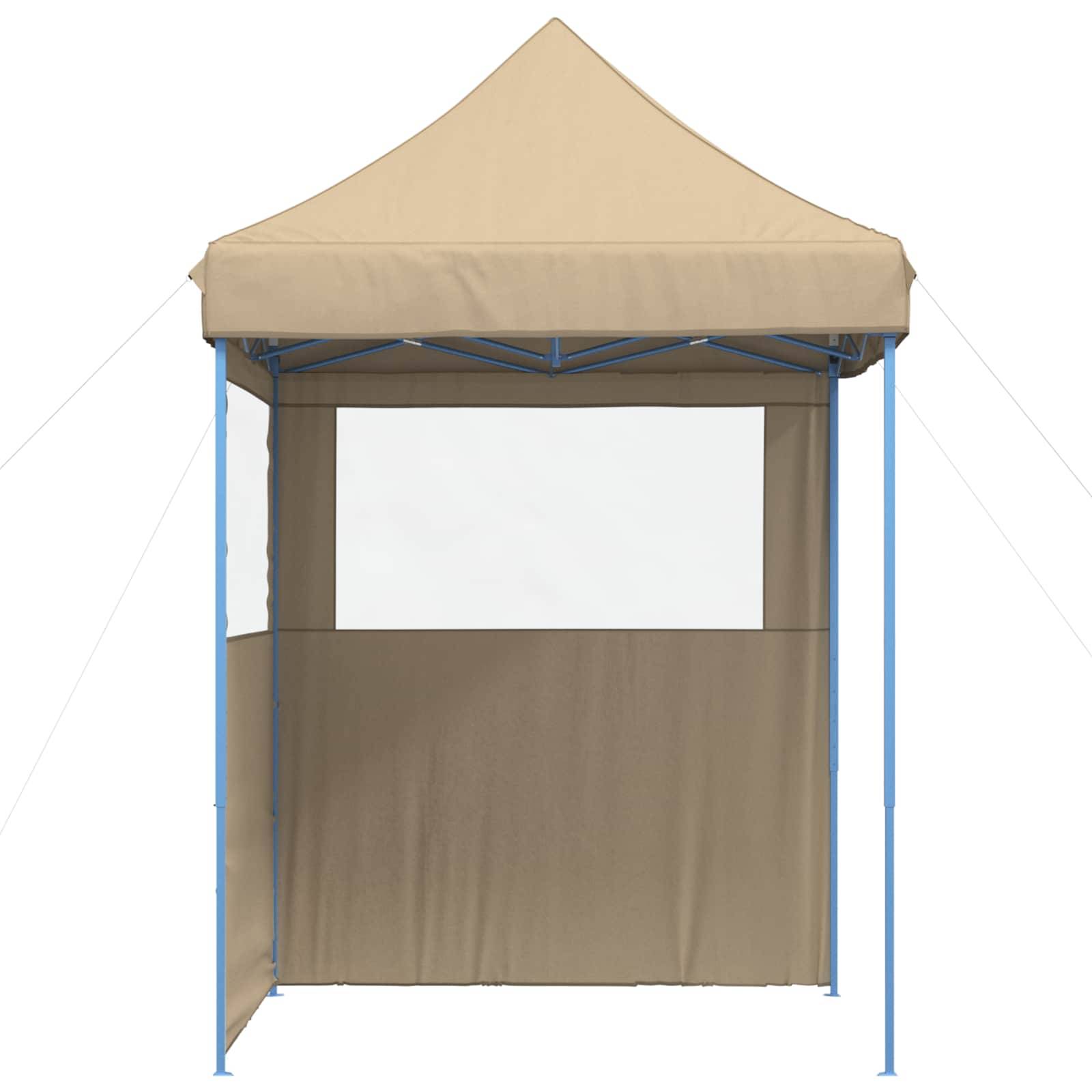 ComfortXL - Tente de réception tissu Oxford jardin pliable anti UV 200x200x306cm Beige - ComfortXL Outdoor Living - Image 5