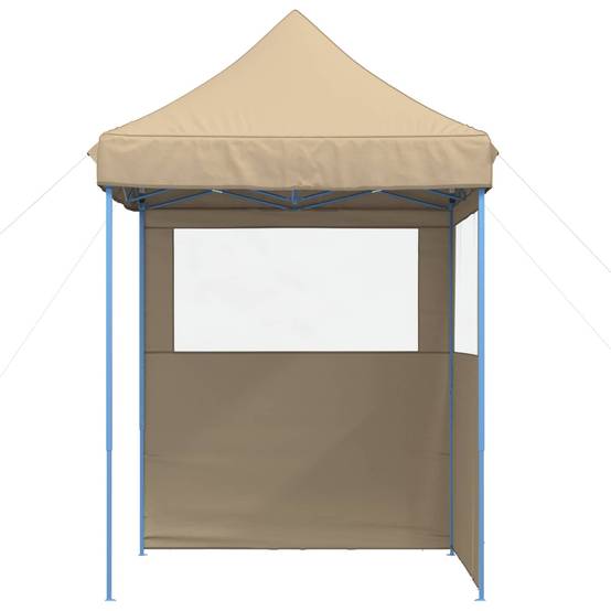 ComfortXL - Tente de réception tissu Oxford jardin pliable anti UV 200x200x306cm Beige - ComfortXL Outdoor Living - Image 3