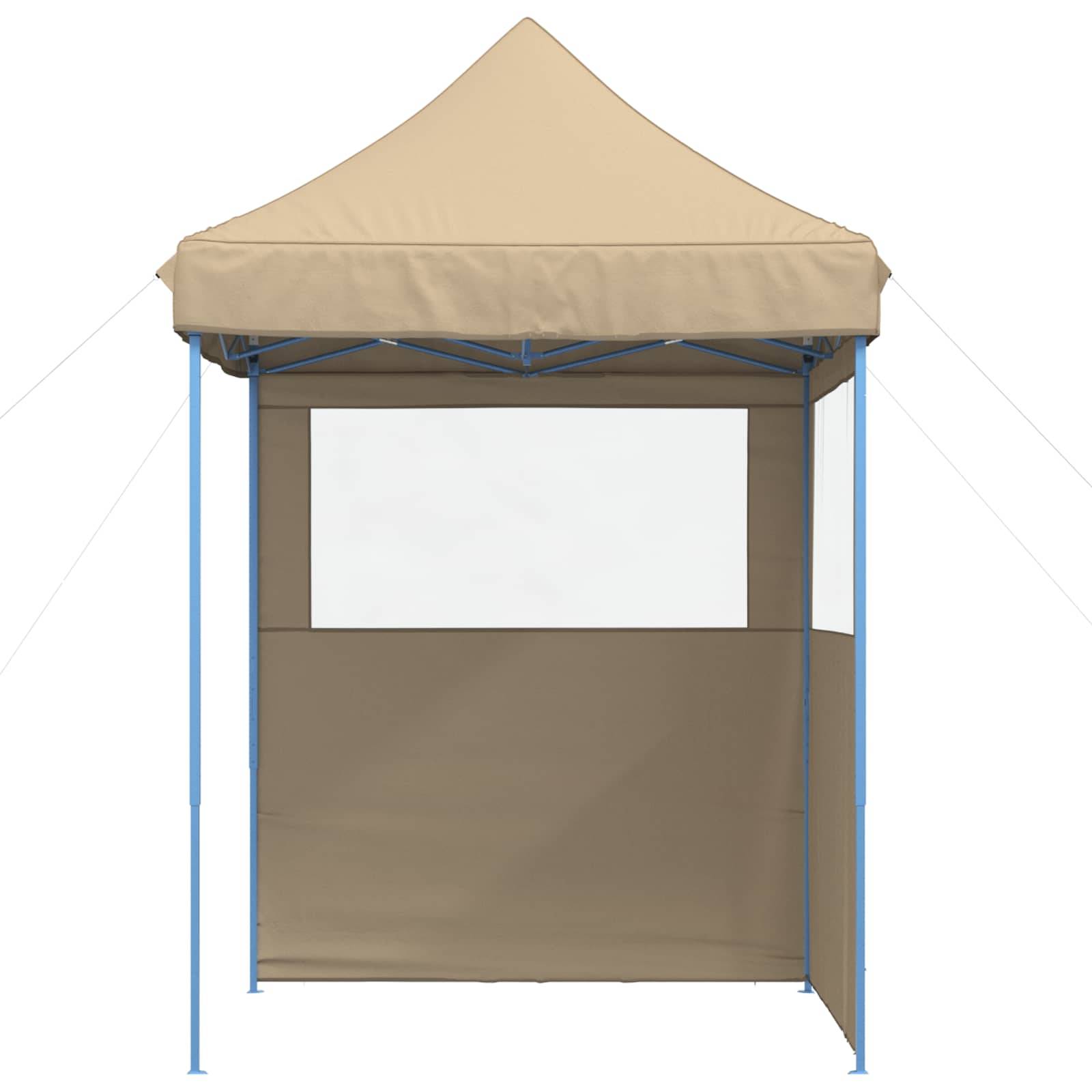 ComfortXL - Tente de réception tissu Oxford jardin pliable anti UV 200x200x306cm Beige - ComfortXL Outdoor Living - Image 3