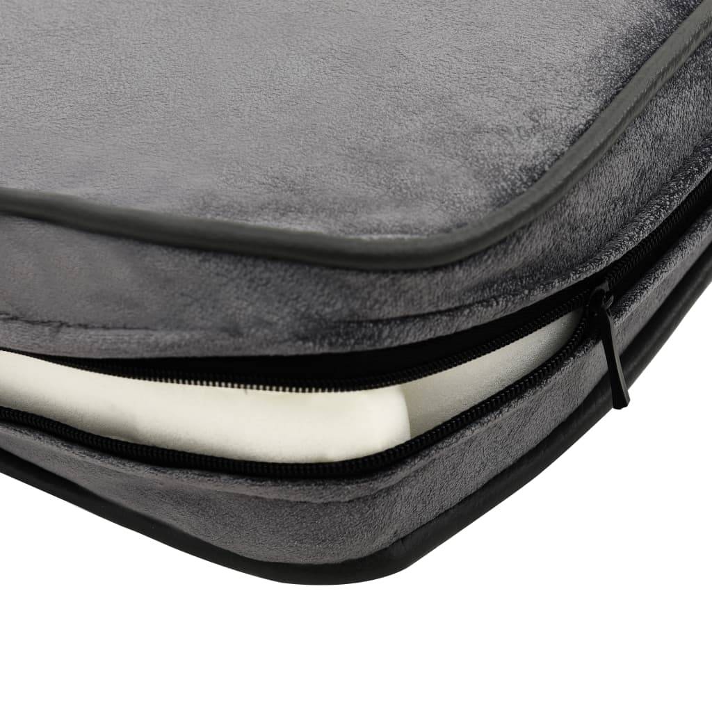 Vidaxl - Canapé pour chien Gris 81x43x31 cm Peluche et similicuir vidaXL 170953 - Imagen 5