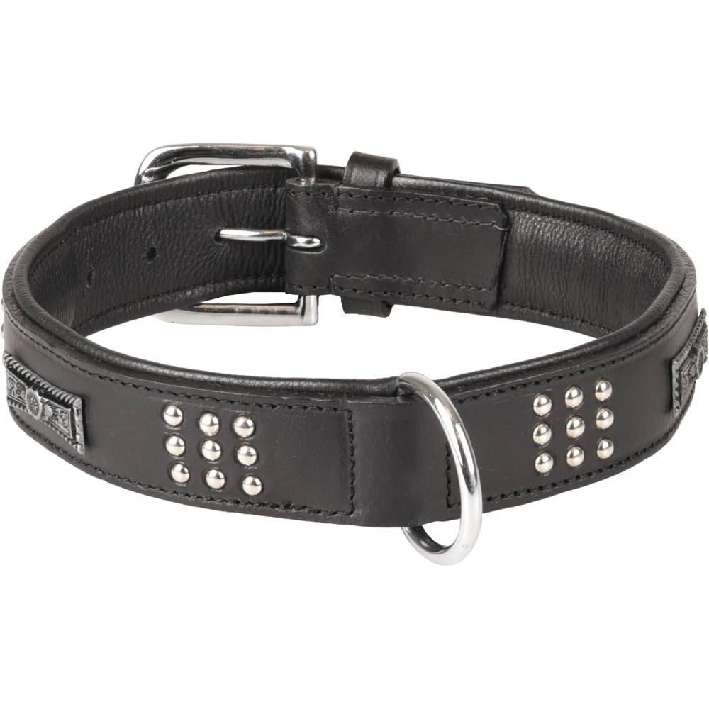Collier Cuir SEDONA noir taille L 43-50 cm pour chien - Imagen 1