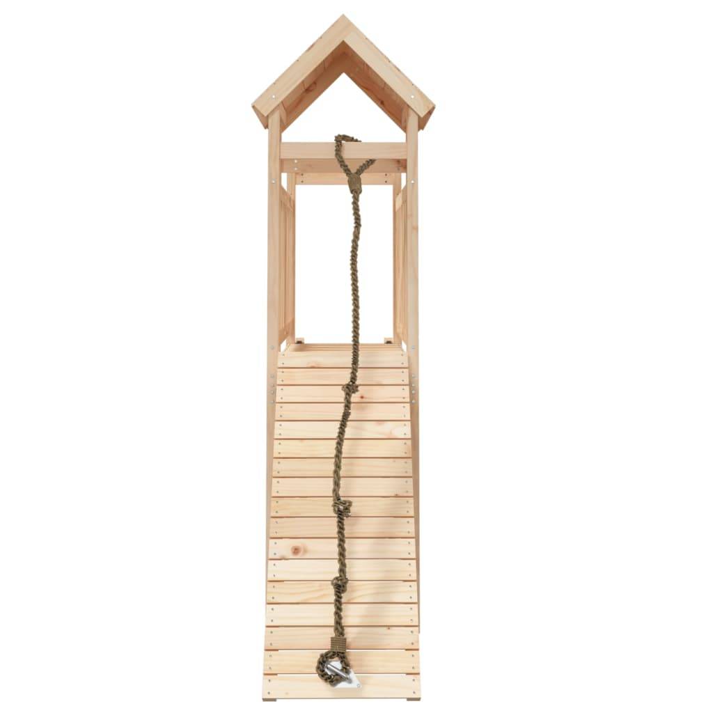 Helloshop26 - Maisonnette de jeu avec mur d'escalade 229 x 64 x 214 cm bois massif de pin - Imagen 3